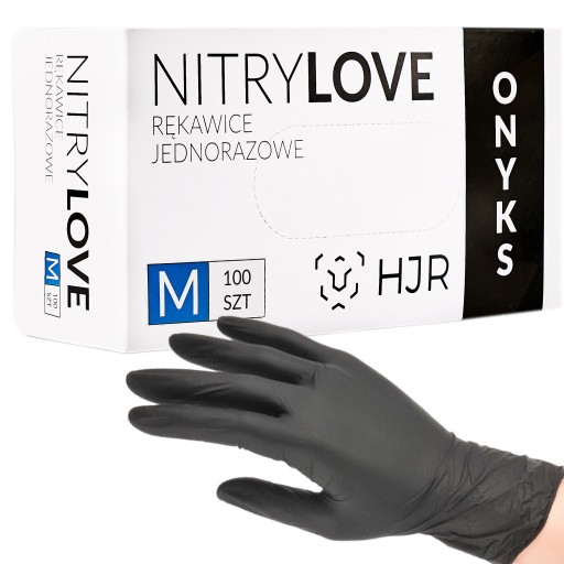 Rukavice HJR NITRILOVÉ Rukavice BLACK Onyx BLACK M