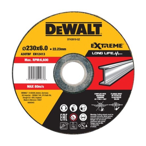 DEWALT Brúsny kotúč na kov 230 x 6,3 mm