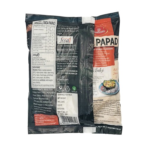 Papad Sada Haldirams snack 200g