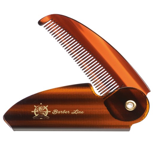 Hrebeň na fúzy do vlasov SKLADACÍ Vreckový hrebeň PÁNSKEHO BARBER STYLE
