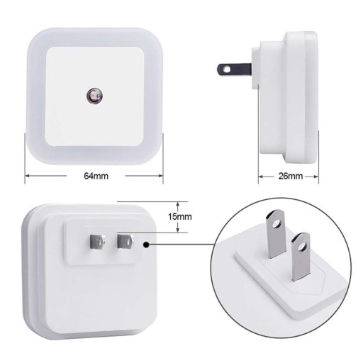 LED nočná lampa pre kontakt DUSK SENSOR