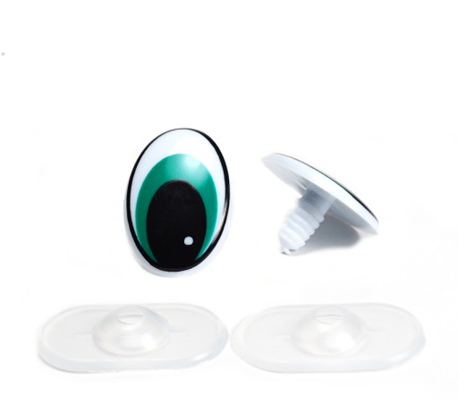 EYES GREEN ELIPSE MESH 30x21mm - SCOGS