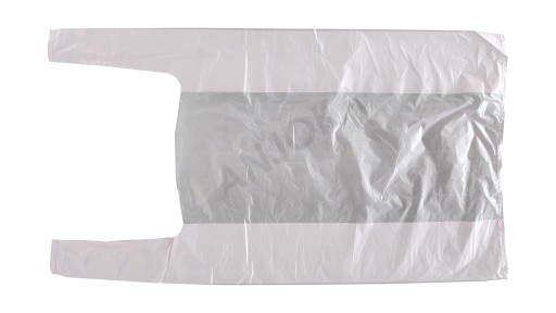 HDPE nákupné tašky, jednorazové plastové tašky, biele, 25x45cm, 150ks, 5kg