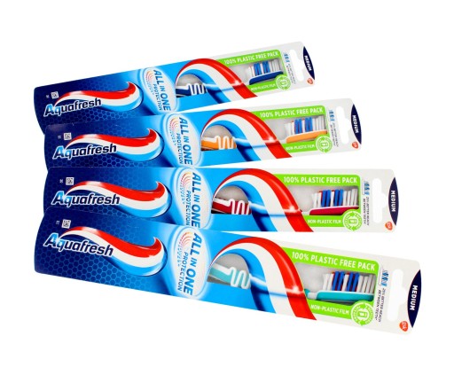 Stredná zubná kefka Aquafresh All In One Protection