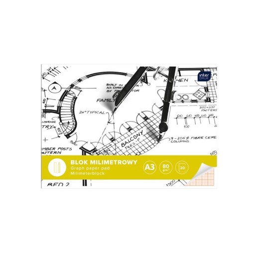 Milimetrový blok Interprint A3 20K 80g/m2