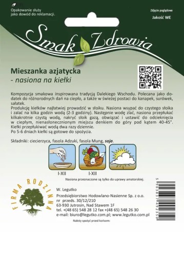 Semená na klíčky - Ázijská zmes - Semená - W. Legutko