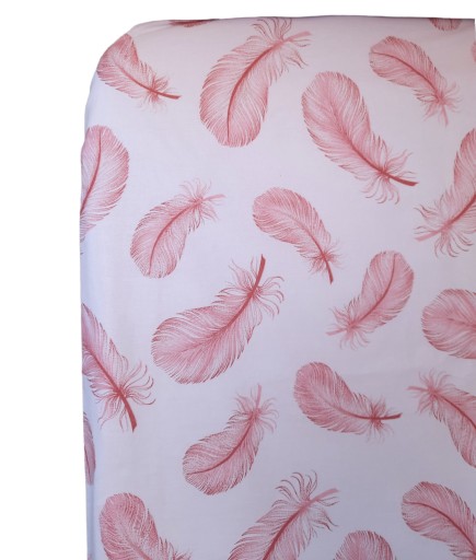 K dispozícii posteľná plachta 55x90 perová ružová