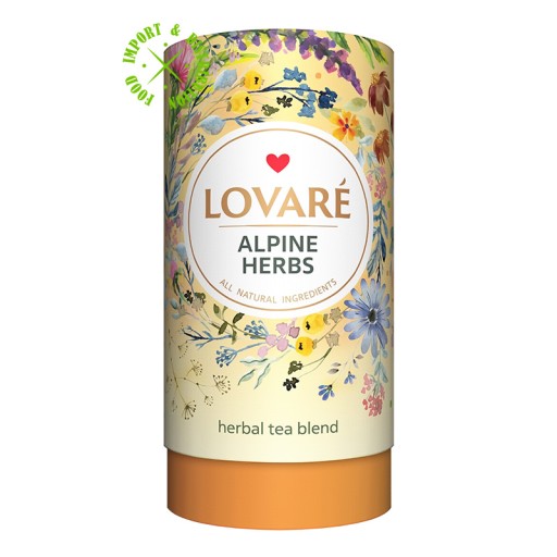 Lovare Floral Herbal Alpine Herbs čaj, perfektný darček, 80 g