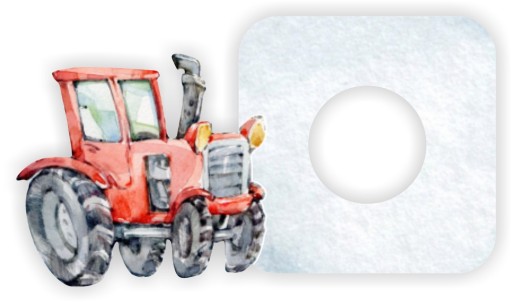 NÁLEPKA spínač svetla kontakt TRAKTOR nálepka izba pre chlapca a deti