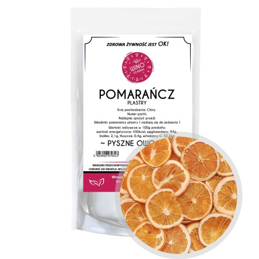 Sušené pomaranče na plátky - 50 g Jedlé
