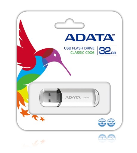 ADATA USB C906 32 GB USB 2.0 biela (AC906-32G-RWH)