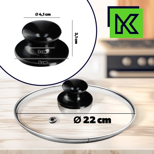 SKLENENÉ VEKO 22cm UNIVERZÁLNE VEKO