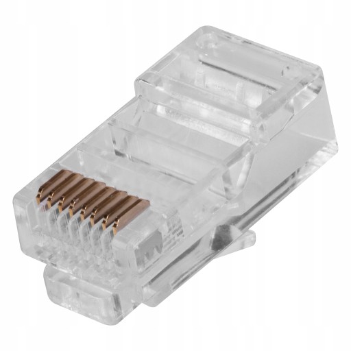 NEKU RJ45 zásuvka priechodná 8P8C UTP kat.6 internetové zástrčky na drôt 10ks