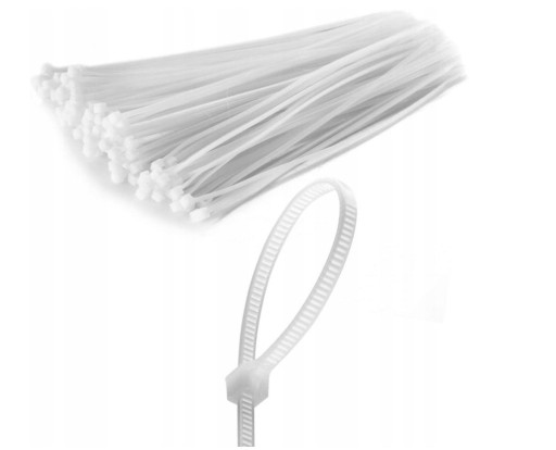 KABELNÉ VIAZAČKY KABELNÉ VIAZAČKY Zips KAPKY 4,8x430 BIELE 100 KS
