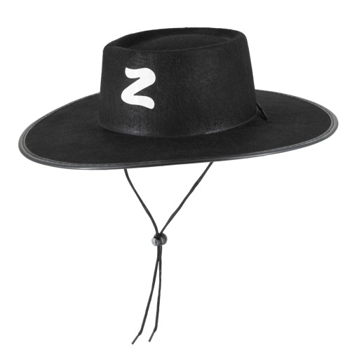 KLOBÚK ZORRO ČIERNY PLSTENÝ KOSTÝM ZORRO