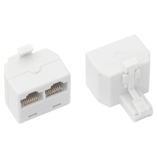 TEE ADAPTÉR TELEFÓNNY ROZDELOVAČ 2X RJ45 ZÁSUVKY 8P8C