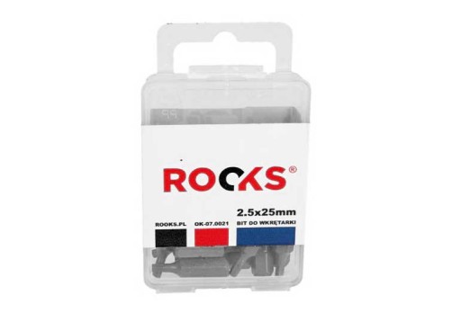 SKRUTKOVACÍ BIT 1/4X 25 MM X HEX 2,5, NÁRAZ CVMO-S, SADA 10 DIEL. DRS