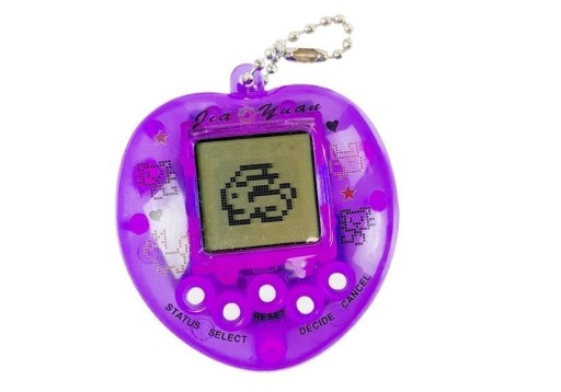 Elektronická hra Purple Tamagotchi s krátkym chvostom
