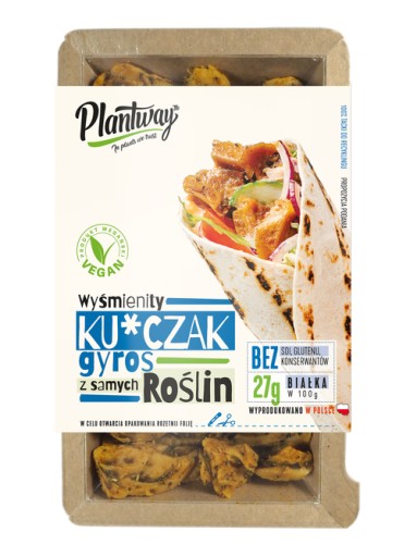 Rastlinné kuracie mäso A'La Gyros 160 G - Plantway