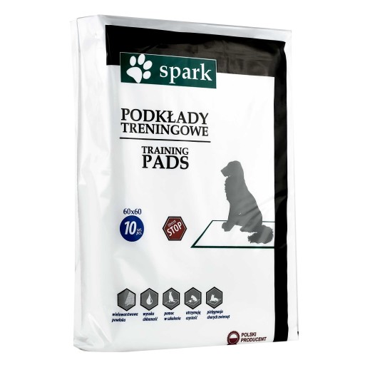 Podložky na výcvik psov 60x60 Spark Hygienické absorpčné podložky 10 kusov