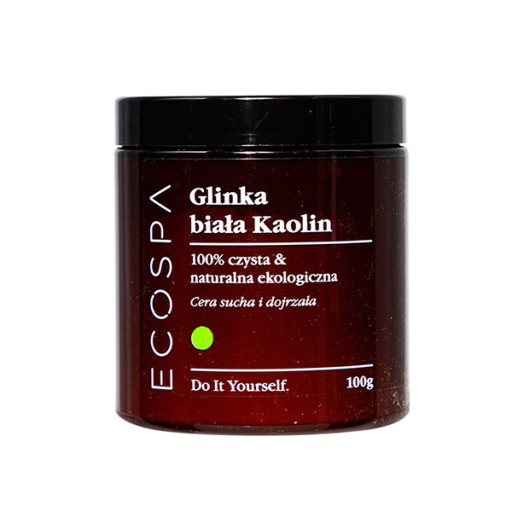 KAOLÍNOVÁ MASKA NA TVÁR S BIELYM ÍLOM ČISTI, MATY 100 G ECOSPA