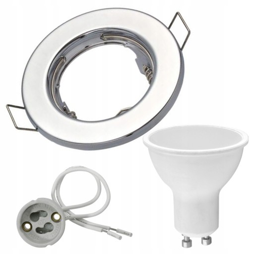 FULL SET LED STROPNÉ SVETLO + pätica GU10 + 5W neutrálna žiarovka