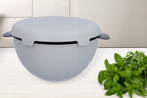 COLANDER Miska COLANDER so sitkom a pokrievkou sada 2v1 sivá priemer 23 cm