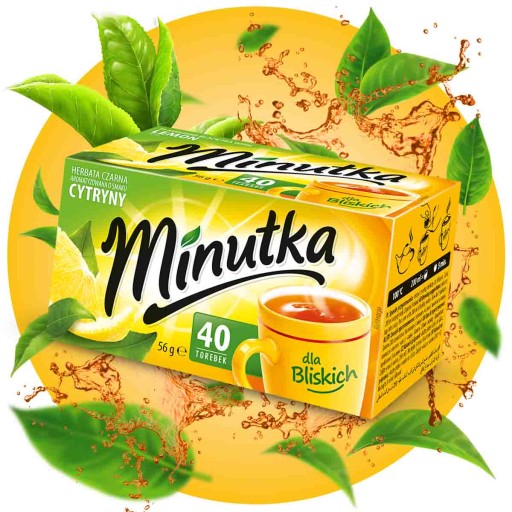 Klasický čierny čaj Lemon Express 40T poľský čaj Minutka