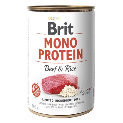 Brit Mono Protein Beef & Rice Mokré krmivo pre psov Hovädzie mäso a ryža 400 g