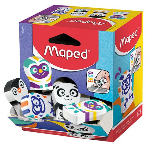 Zábavná guma Maped Ergo zobrazuje mix farieb