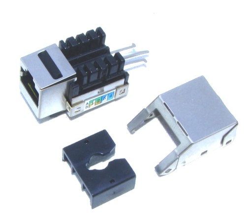 Zásuvka RJ45 5e keystone, tienená