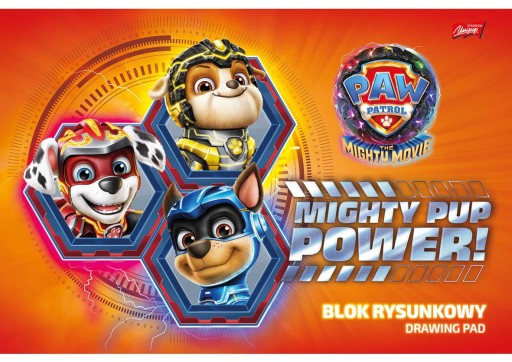 Biely blok na kreslenie A4 20 listov Paw Patrol Majewski