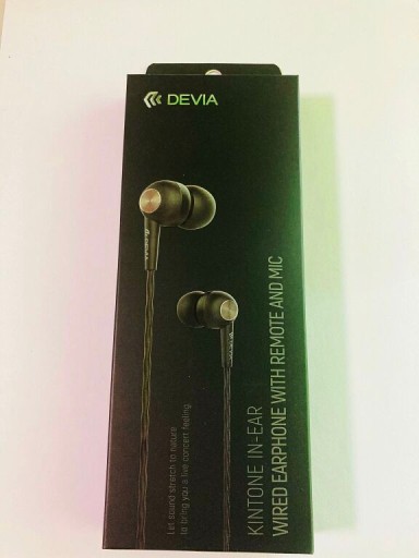 Káblové slúchadlá Devia Kintone jack 3,5 mm