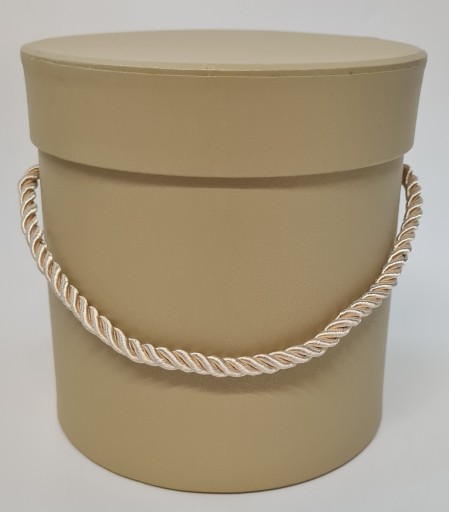Kvetinový box, box na kvety, priemer 12 cm, šampanské
