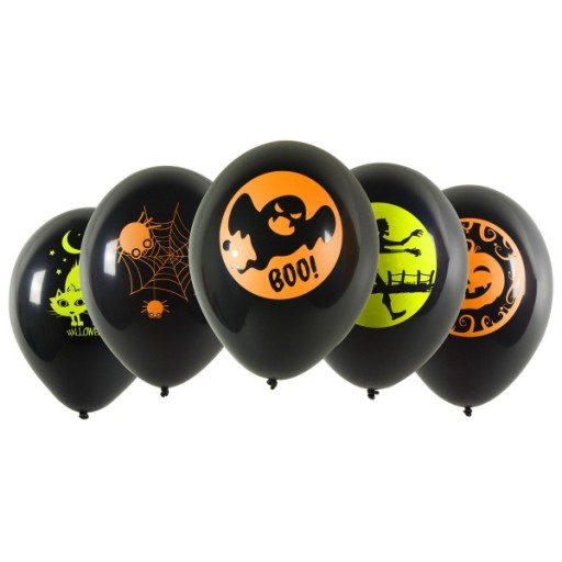 HALLOWEEN sada dračie neónové balóny - 11 kusov