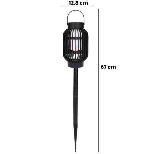 Solárna LED záhradná lampa Závesná lampa s plameňom