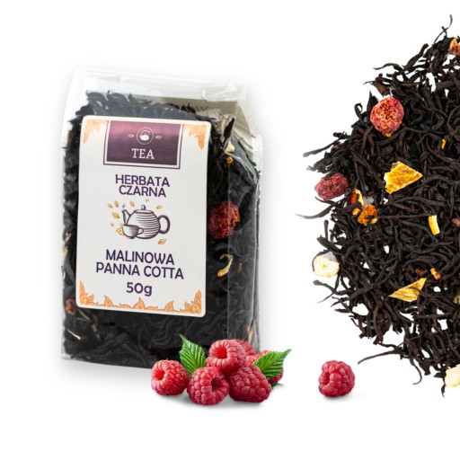 Čierny čaj MALINA PANNA COTTA 50 g