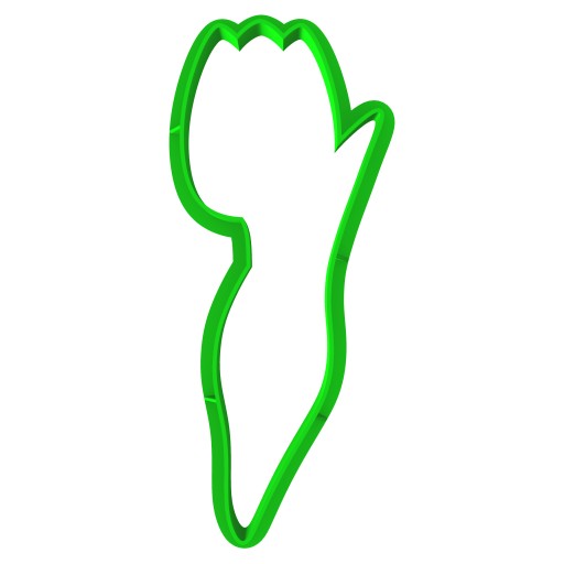 VEĽKONOČNÁ forma Vykrajovačka na perníky EASTER Flower Tulipán 10cm