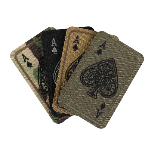 VYŠÍVANÉ PÝKOVÉ ACE KARTA PÝKOVÉ ACE M-TAC MULTICAM VELCRO NÁŠIVKA