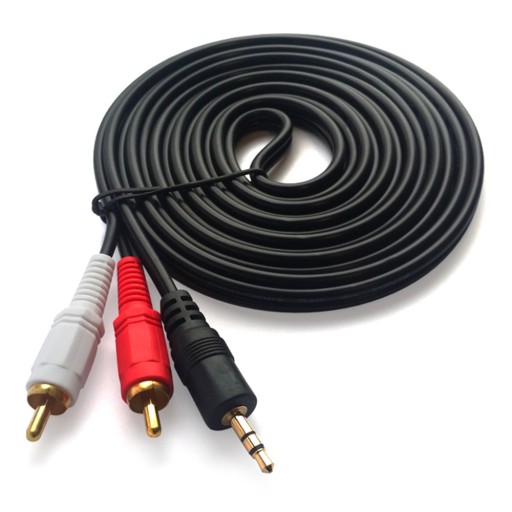 DLHÝ AUDIO AUX KÁBEL MINI JACK 3,5 mm RCA CINCH STEREO 2,8 M 280 CM
