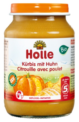 HOLLE BIO Zdravá tekvica s kuracím mäsom a ryžou