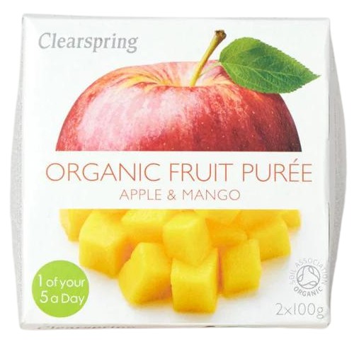 CLEARSPRING Jablkovo-mangový dezert 2 x 100g - BIO