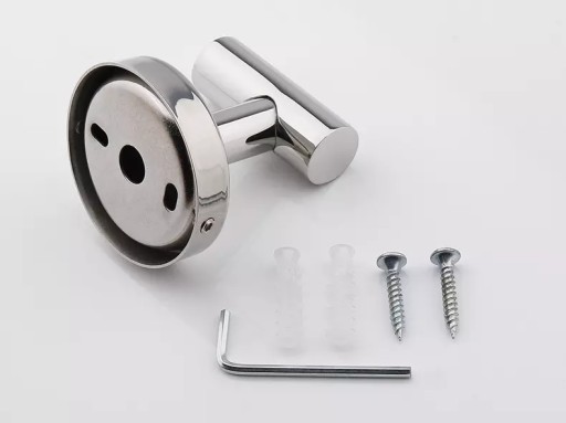VEŠIAK KÚPEĽŇOVÝ HÁK SILVER STEEL LOFT skrutka