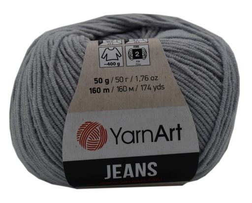 YARNART JEANS 80 oceľová priadza