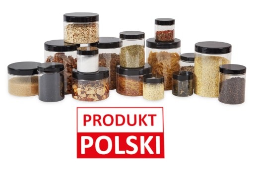 Plastové tégliky 1000ml nádoba 1l 8ks NoBPA