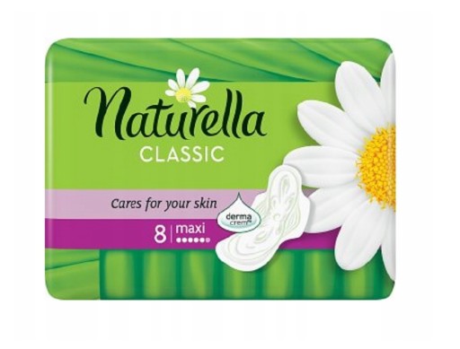 Hygienické vložky Naturella Classic Maxi s krídelkami x8