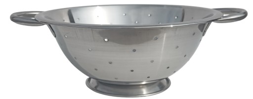 Oceľový cedník 22cm, nerezový cedník s rúčkami