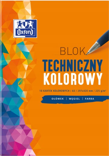 Technický blok A3/10 225g Oxford farba