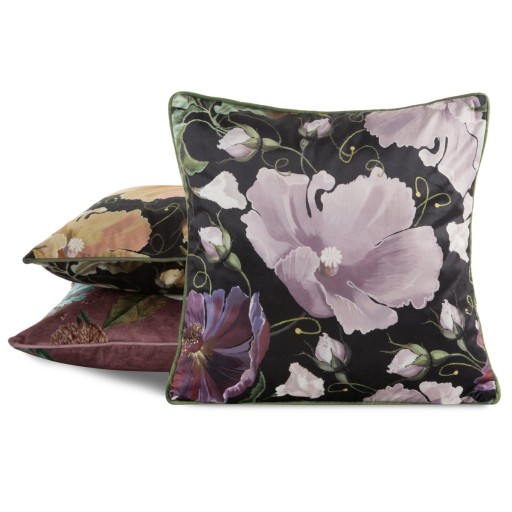 Dekoratívna obliečka na vankúš 45x45 Velvet s kvetmi Velvet 116