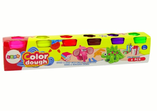 Sada pohárov zvieratiek Playdough 6 farieb